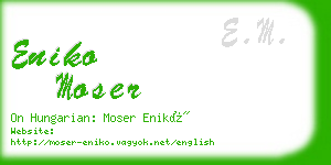 eniko moser business card